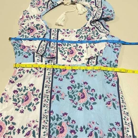 Jaase Open Tie Back Ruffle Tassels Mini Dress - Picture 7 of 9